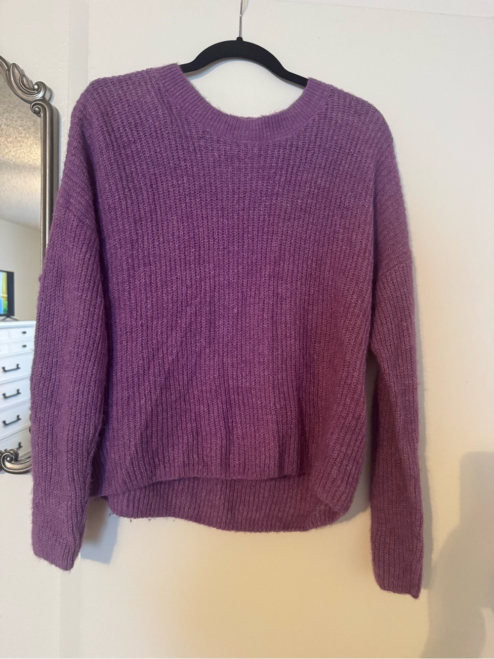 Madewell Purple Crewneck Women's Sweater